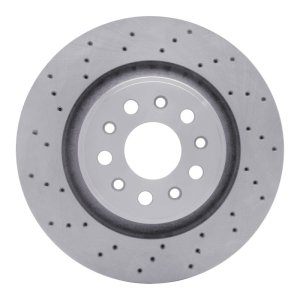 Maserati LeVante Brake Rotor (1) - Rear - R1 Concepts - Drilled - `17-`24